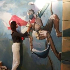 vẽ tranh tường coffee game liên quân-a