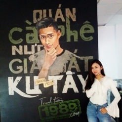 vẽ tường cà phê ku tây-bc
