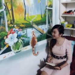 vẽ tranh tường 3d-ar