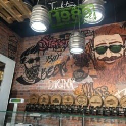 vẽ tranh tường quán beer-a