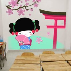 Vẽ Tranh Tường Mầm Non đơn Giản 2