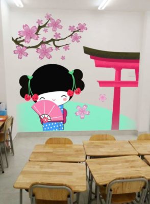 Vẽ Tranh Tường Mầm Non đơn Giản 2