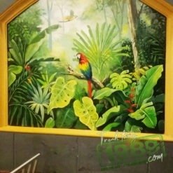 vẽ tường quán coffee zen-d