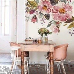 vẽ tranh tường phòng khách đẹp-ab