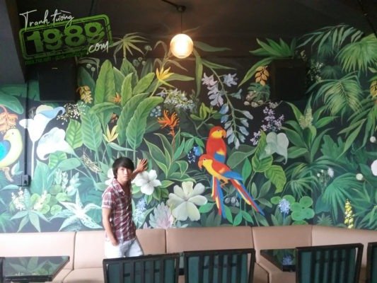 Ve Tranh Tuong Quan Cafe 1