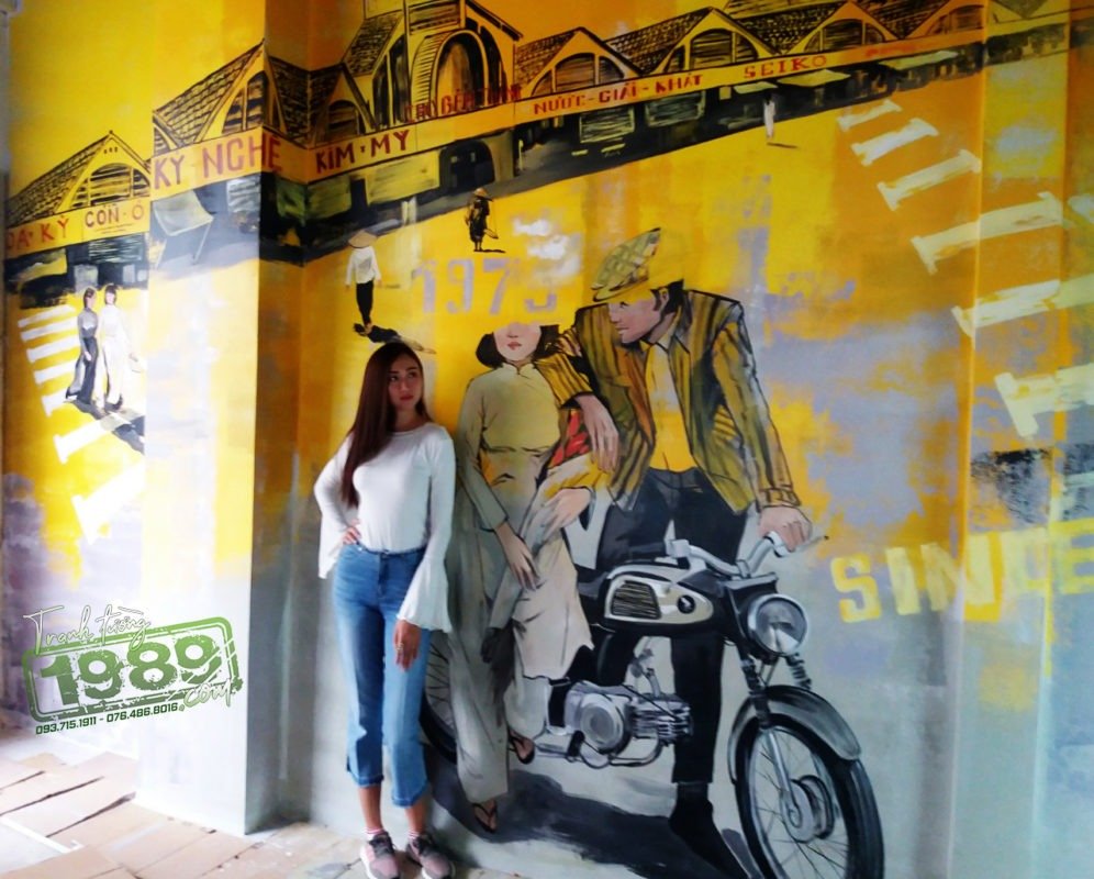 Ve Tranh Tuong Quan Cafe 6