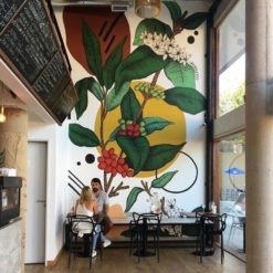 Ve Tranh Tuong Quan Cafe 7