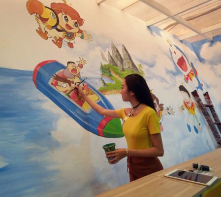 Vẽ Tường Mầm Non.a