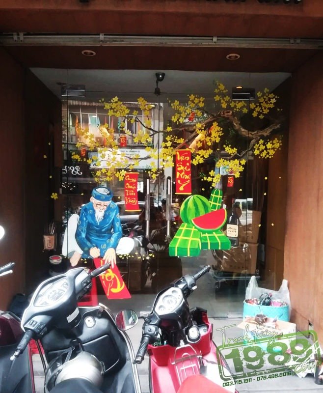 Tranh Kính Tết 2018