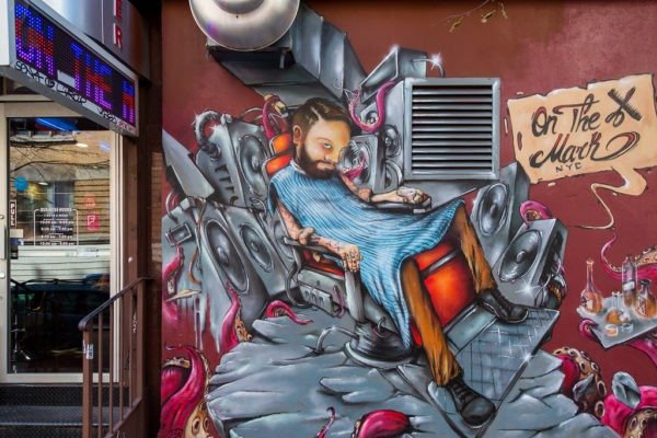 Vẽ Graffiti Barber Shop | Khánhartist | Tranh Tường 1989