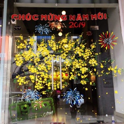 Vẽ Kính Tết.2019 W