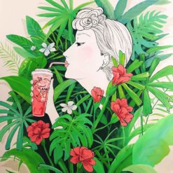 Vẽ Quán Trà Sữa Bính Dương.a