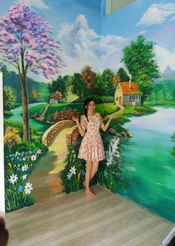 Vẽ Tranh Tường 3d Phong Cảnh.a