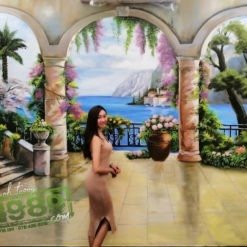 Vẽ Tranh Tường 3d Phong Cảnh.g