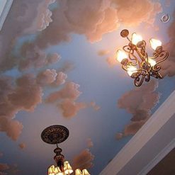 Vẽ Tranh Tường 3d Trần Nhà.b