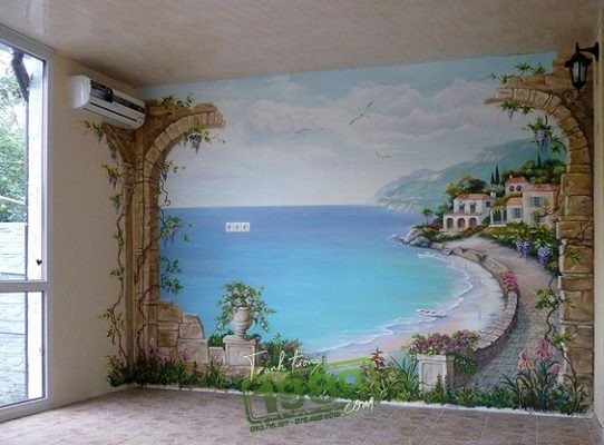 Vẽ Tranh Tường 3d đẹp.c