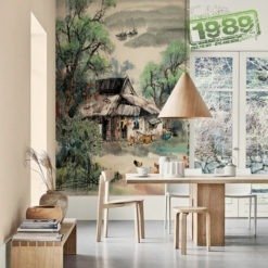 Vẽ Tranh Tường Phong Cảnh đồng Quê