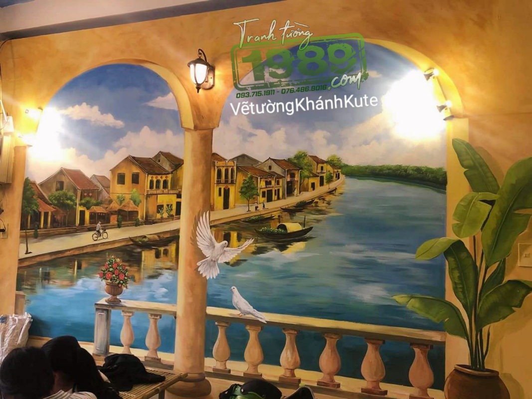 Vẽ Tường 3d Quán Bún đậu Hàng Khay