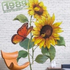 Vẽ Tường Hoa Hướng Dương 1