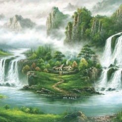 Vẽ Tranh Phong Thủy Hồ Quang Sơn Sắc B