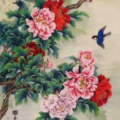 Tranh Hoa Mẫu đơn F