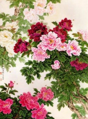 Tranh Phong Thủy Hoa Mẫu đơn R