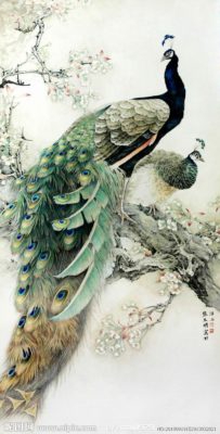 Tranh Phong Thủy Phượng Hoàng Song Phi Q