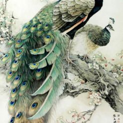 Tranh Phong Thủy Phượng Hoàng Song Phi Q