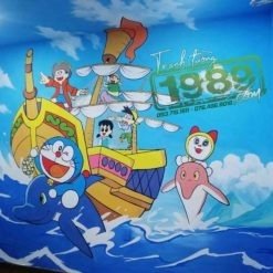 Vẽ Tường Phòng Cho Bé: Doraemon Cướp Biển - Tranh Tường 1989