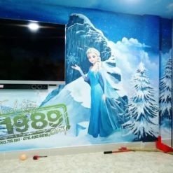 Vẽ Tường Elsa Frozen Phòng Cho Bé 3