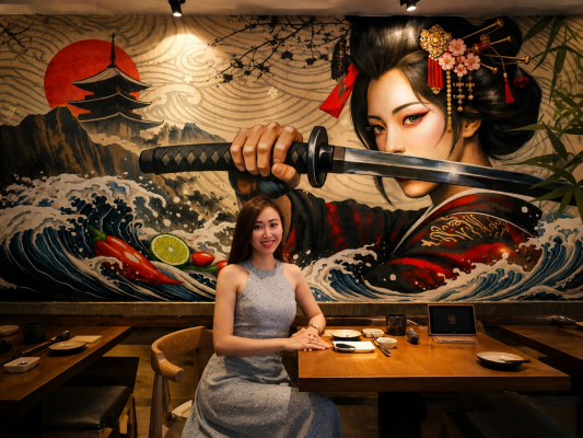 Vẽ Tranh Tường Sushi Cá Chép 2026