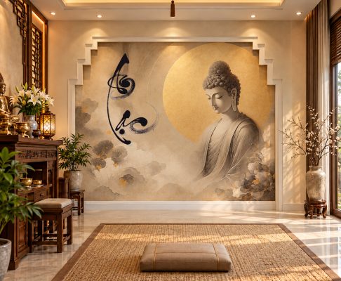 Tranh Tuong Phat A Di Da Va Thu Phap 30
