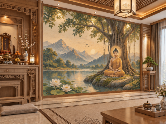 Tranh Tuong Phat Giao Phong Cach A Dong 04