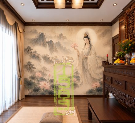 Tranh Tuong Quan Am Giua Nui Non 22